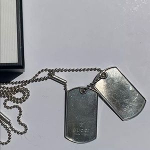 Gucci dog tags